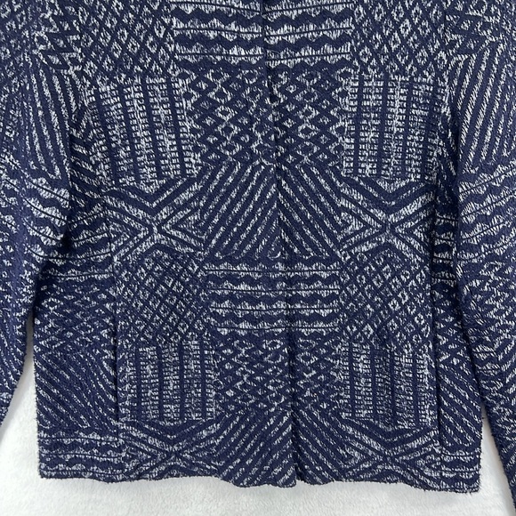 Lucky Brand Cardigan Sweater Size XL Navy Blue Knit Snap Front Long Sleeve EUC - Picture 4 of 12